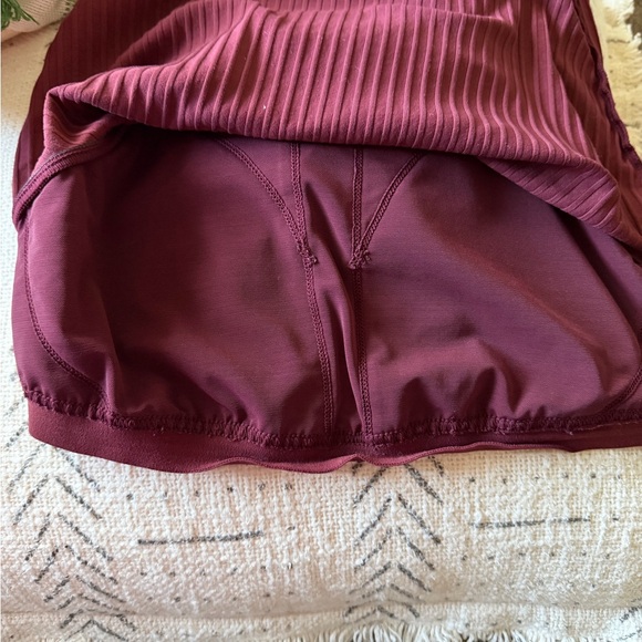 Alo Yoga Unite Wide Rib Bra Tank M Black Cherry - Picture 7 of 9